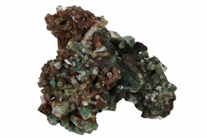 Apophyllite Crystals w/ Celadonite Inclusions -India #168959